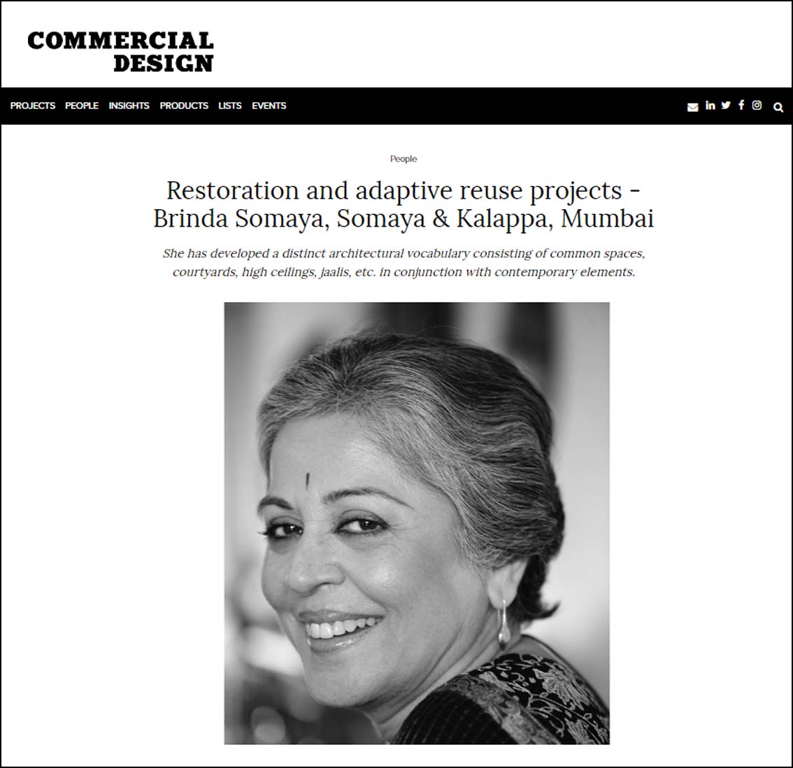 Restoration and adaptive reuse projects- Brinda somaya, Somaya and Kalappa Construction - September 2019